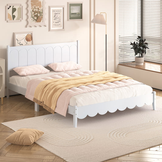 Queen Size Wood Platform Bed Frame