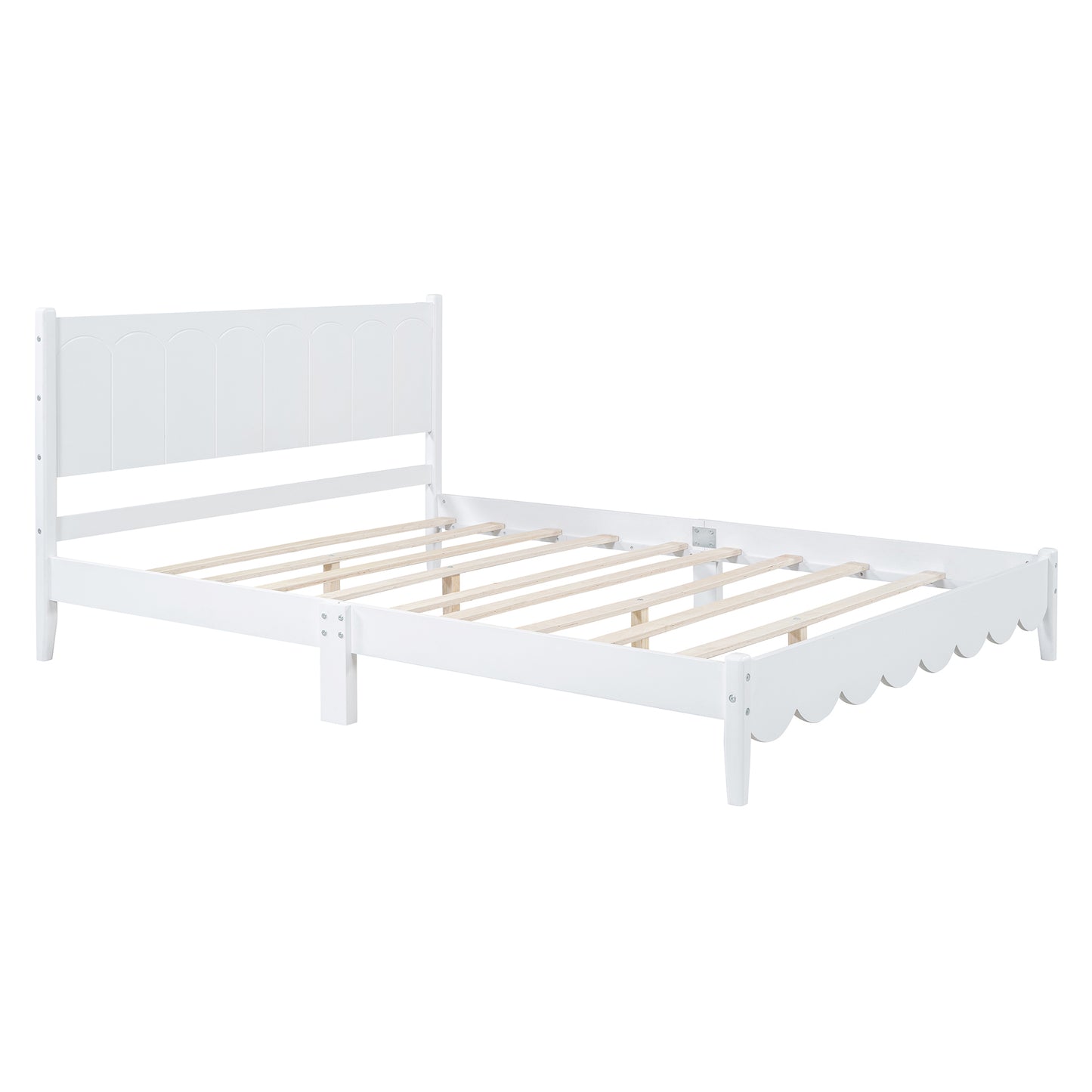 Queen Size Wood Platform Bed Frame