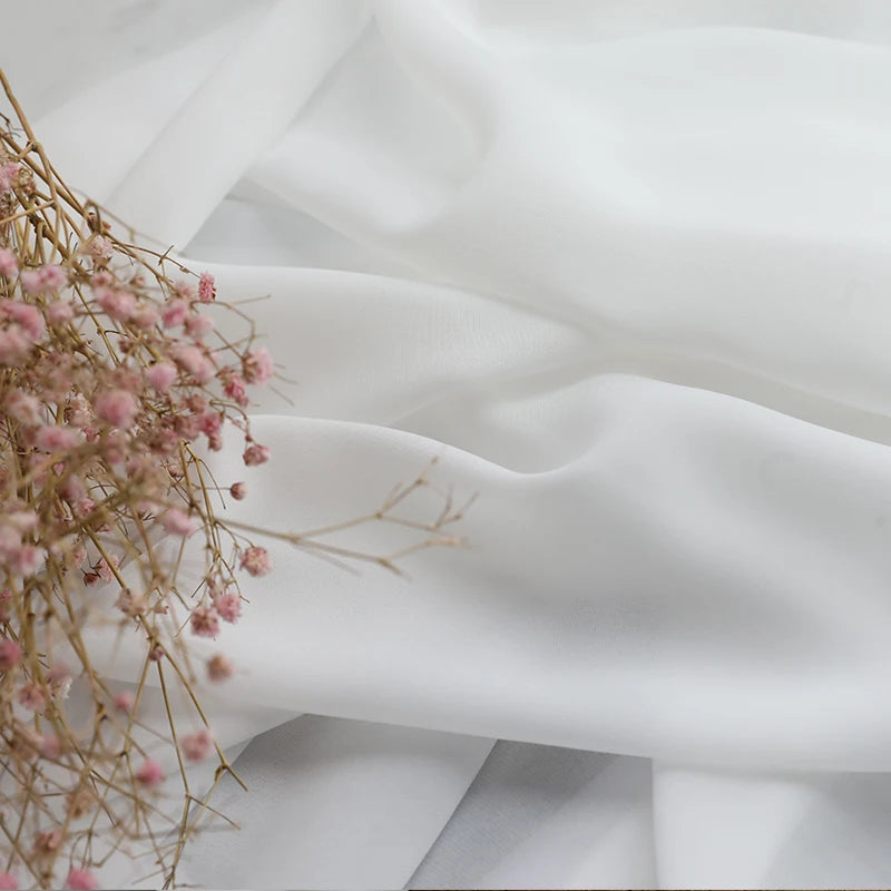 White Tulle Curtains for Living Room